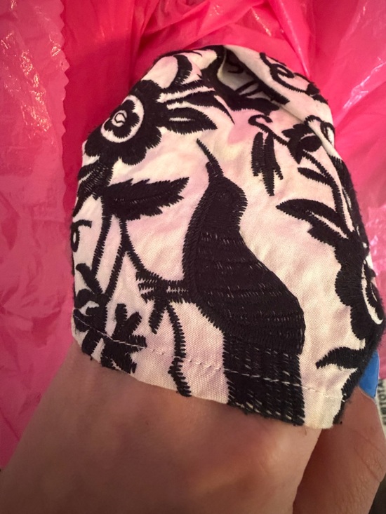 Betsey Johnson Black & Cream crow Fit-and-Flare Dress - Picture 3 of 3